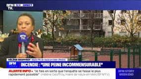 Hélène Geoffroy, maire de Vaulx-en-Velin: "Il faut commencer plus rapidement " les travaux de rénovation dans le quartier touché par l'incendie