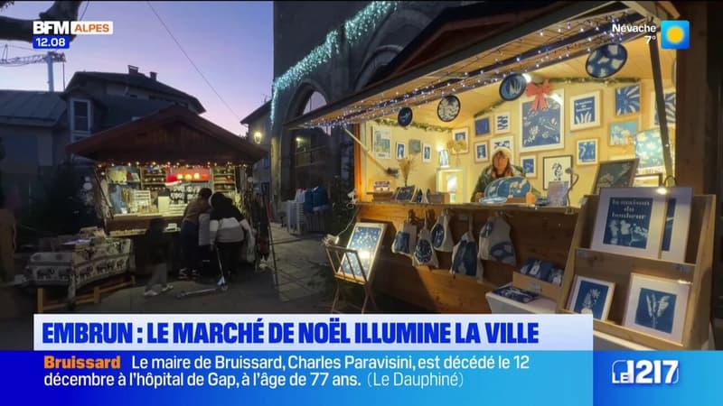 Embrun: le marché de Noël illumine la vieille ville