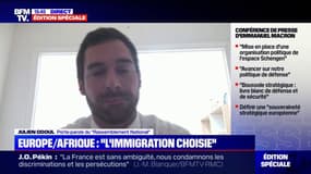 Julien Odoul après le discours d'Emmanuel Macron: "Il n'y a aucune modification de la doxa européiste qui est celle de l'immigration sans contrôle"