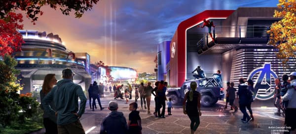 La "zone Marvel" à Disneyland Paris 