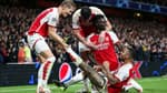 Arsenal lors de la rencontre face au PSV