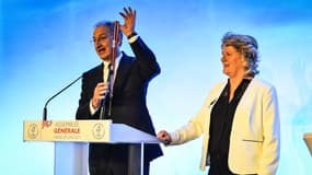 Denis Masseglia avec Brigitte Henriques, à Paris le 29 juin 2021