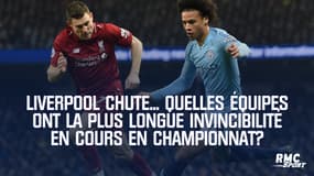 Liverpool chute... Quelles équipes ont la plus longue invincibilité en cours en championnat?