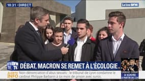 "Si c'est pour l'écologie c'est important." Des lycéens invités au débat avec Emmanuel Macron dans les Alpes-de-Haute-Provence prêts à rester assis six heures si besoin