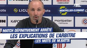 Montpellier -  Clermont définitivement arrêté, les explications de l'arbitre
