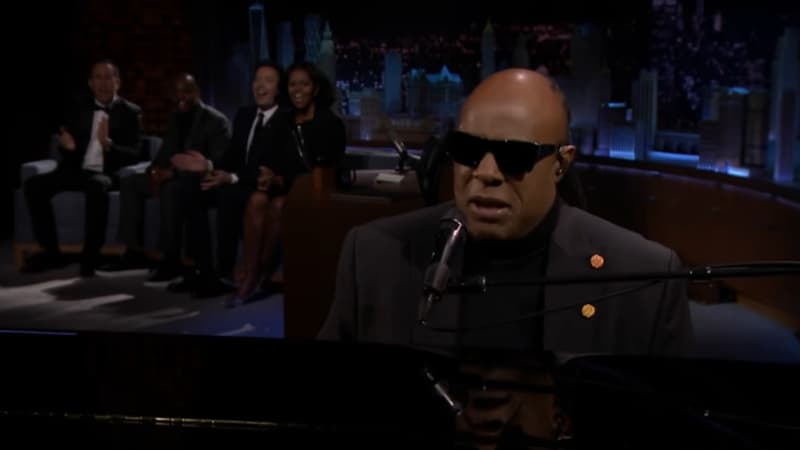Stevie Wonder sur le plateau le 11 janvier 2017