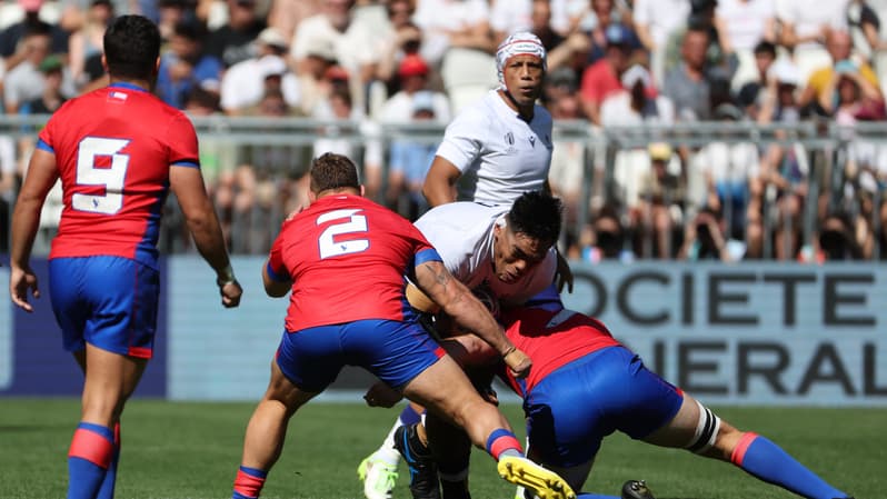 Samoa-Chili à la Coupe du monde de rugby, à Bordeaux le 16 septembre 2023