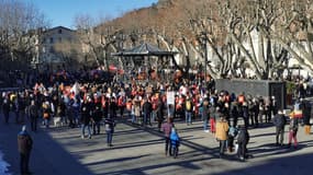 Une manifestation contre la réforme des retraites a eu lieu à Digne-les-Bains ce jeudi.