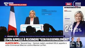Marine Le Pen: "J'entends recoudre les multiples fractures dont souffre une France trop déchirée"
