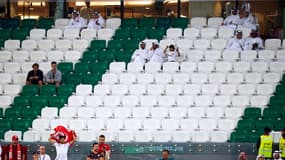 Danemark-Tunisie : une tribune vide du stade de la Cité 