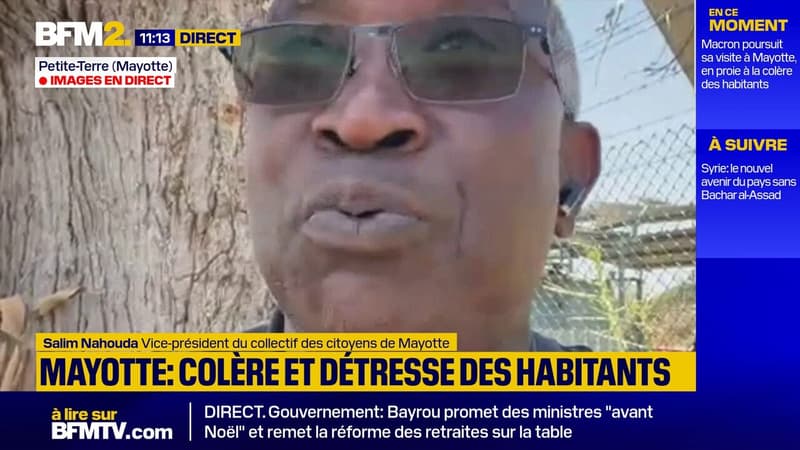 Eau, électricité... Le vice-président du collectif des citoyens de Mayotte déplore le peu d'action