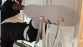 Pogba répond à Zlatan avec un 2 bottles cap challenge