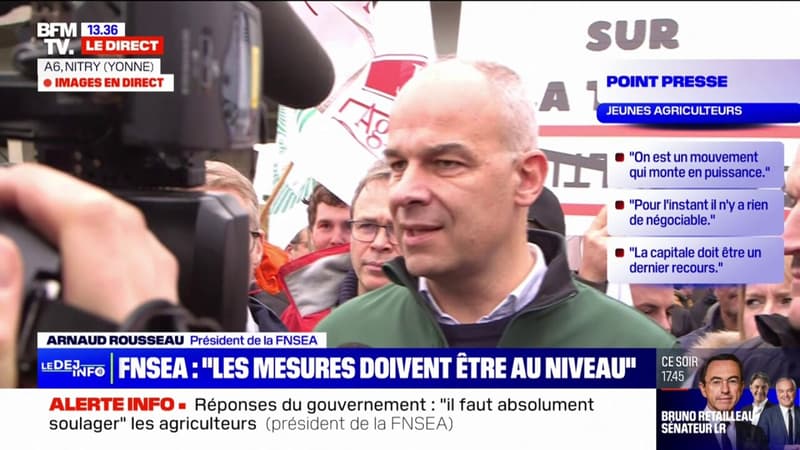 Arnaud Rousseau, président de la FNSEA: 
