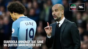 Mercato : Guardiola annonce que Sané va quitter Manchester City