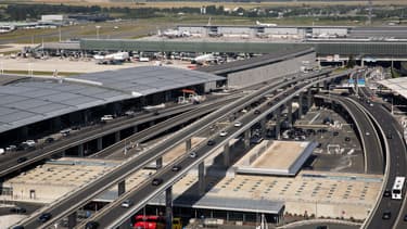 L'aéroport de Roissy-Charles-de-Gaulle au nord de Paris