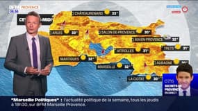 Météo Bouches-du-Rhône: un soleil de plomb qui durera toute la journée, 32°C à Marseille et 33°C à Arles