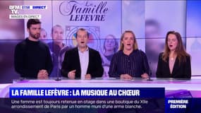 La famille Lefèvre interprète "Douce nuit" en direct sur le plateau de BFMTV