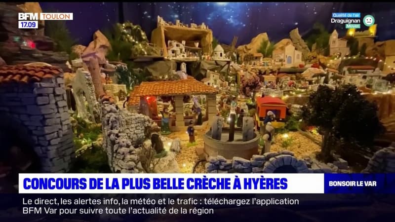 Hyères: un couple de retraités concourt pour remporter le prix de la plus belle crèche de Noël