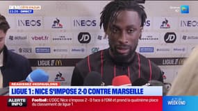 Nice-OM: "Je me sens bien cette saison", le buteur Evan Guessand revient sur son match