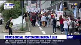 "Une équité de traitement du soin": à Lille, des milliers de personnes du milieu médical ont manifesté devant le siège de l'ARS