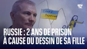 Ce Russe a été condamné à deux ans de prison pour un dessin "anti-guerre" réalisé par sa fille