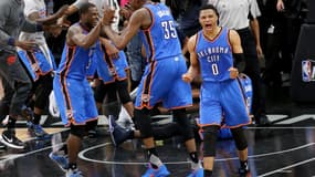 Dion Waiters, Kevin Durant et Russell Westbrook
