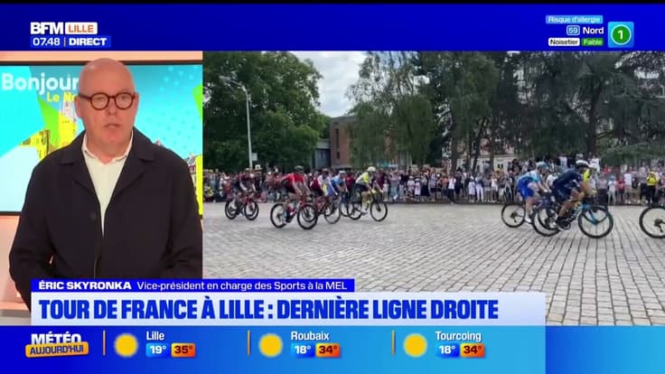 Lille: dernière ligne droite avant le début du Tour de France
