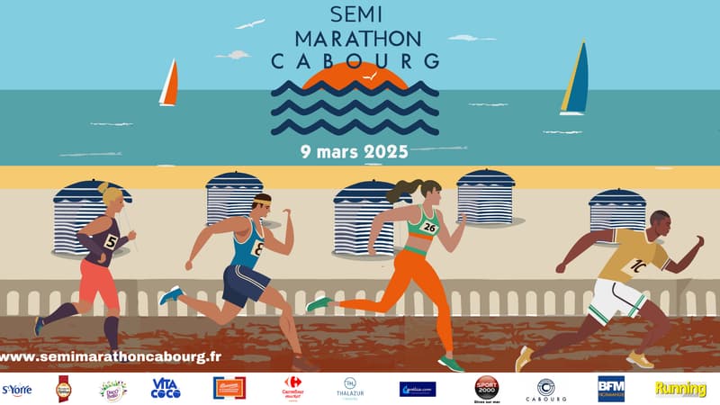 Le semi-marathon de Cabourg en partenariat avec BFM Normandie