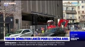 Toulon: la démolition du cinéma Ariel a débuté
