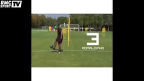 Ronaldinho, capable de faire 44 jongles les yeux bandés
