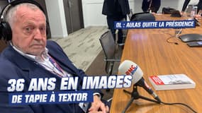 Aulas quitte la présidence de l'OL : De Tapie à Textor, 36 ans en images