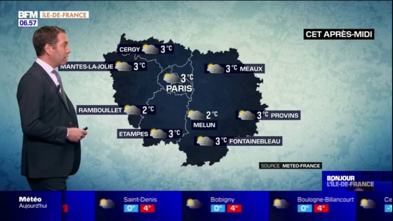 Météo Paris: un vendredi gris et froid, 3 °C dans l'après-midi