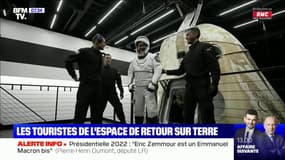 Les touristes de l'espace sont de retour sur Terre