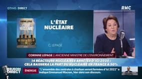 Nucléaire: Corinne Lepage: "Ce qui m'a frappé chez le président de la République, c'est une logorrhée d'EDF. Ce n'est pas vrai."
