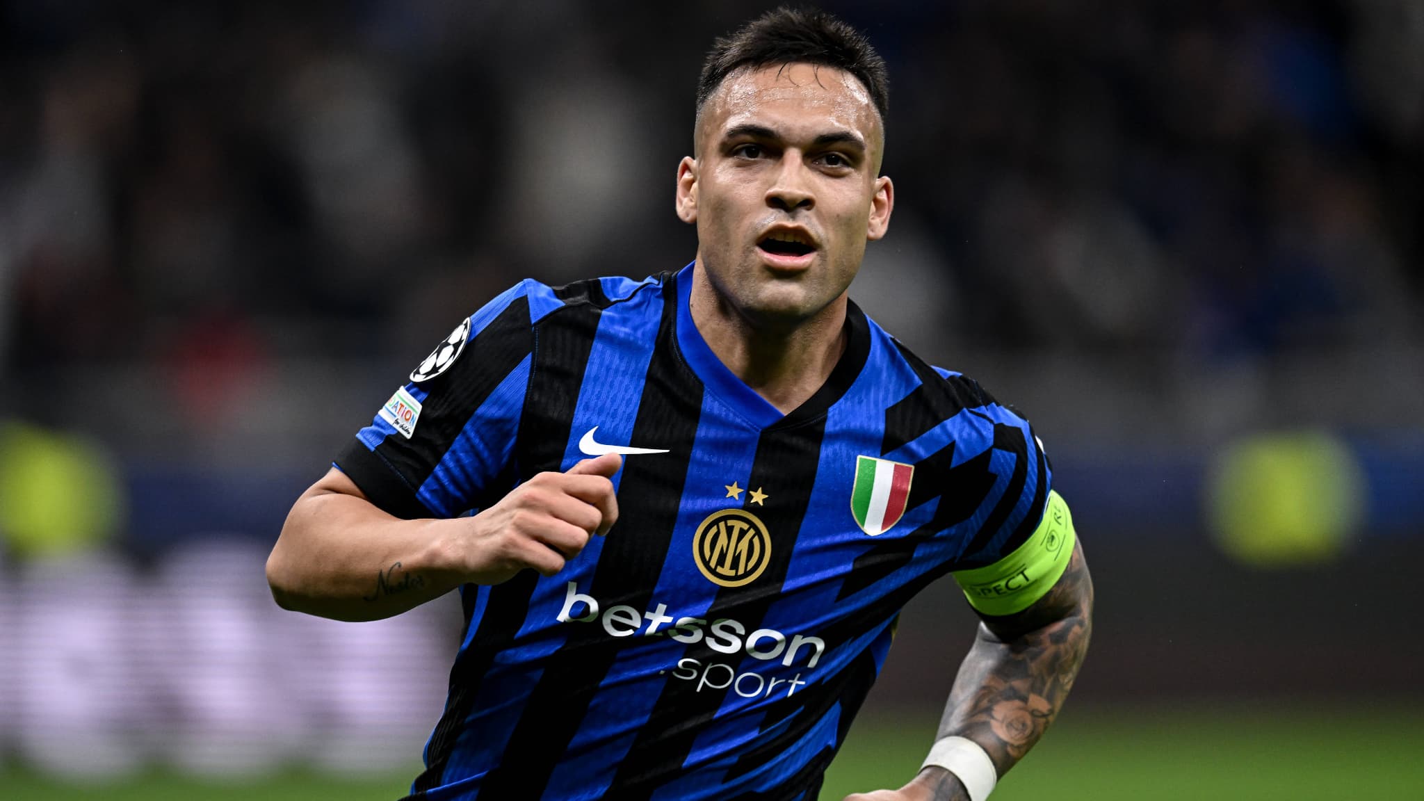 Lautaro Martinez lors d'Inter-Barça, le 6 mai 2025 Lautaro Martinez lors d'Inter-Barça, le 6 mai 2025