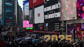 Times Square, à New York, le 18 décembre 2024.