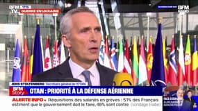 "Il faut aider l'Ukraine à renforcer sa défense aérienne", déclare le secrétaire général de l'Otan