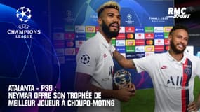  Atalanta - PSG : Neymar offre son trophée de meilleur joueur à Choupo-Moting