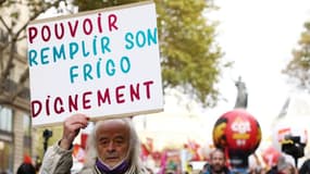 Manifestation à Paris le 10 novembre 2022 pour réclamer des hausses de salaires
