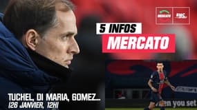 Tuchel, Di Maria, Gomez... Les 5 infos mercato du 26 janvier à la mi-journée 