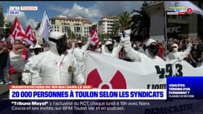 1er-Mai: 20.000 manifestants à Toulon selon l'intersyndicale