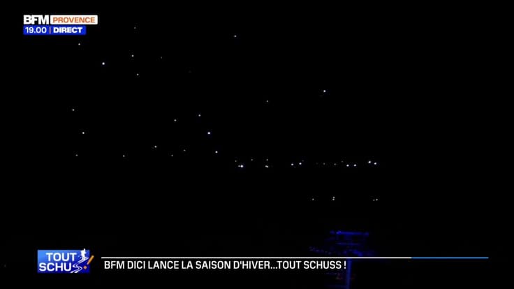 Inauguration du nouveau télésiège du Sauze: revivez le spectacle de drones au-dessus de la station