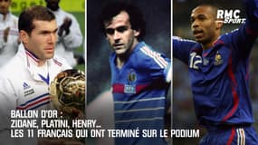 Ballon d'Or : Zidane, Platini, Henry... Les 11 Français qui ont terminé sur le podium