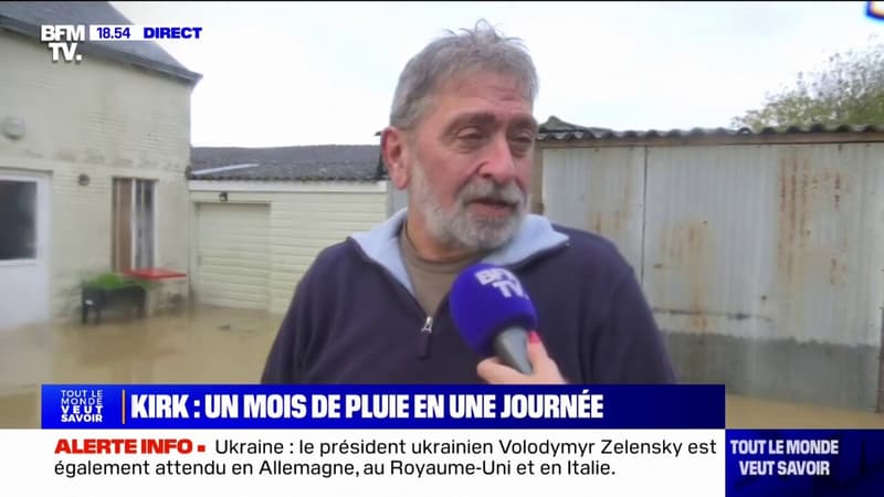 J'ai envie de pleurer: La détresse de Yannick, habitant de Mésanger (Loire-Atlantique), face à la montée des eaux