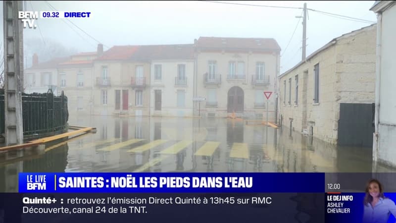 Charente-Maritime: le centre-ville de Saintes toujours sous les eaux