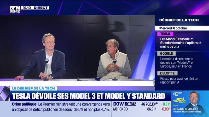 Tesla dévoile ses Model 3 et Model Y Standard - 08/10