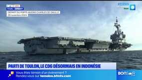 Parti de Toulon, le porte-avion Charles de Gaulle désormais en Indonésie