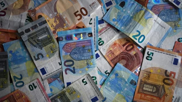Des billets d'euros (illustration)
