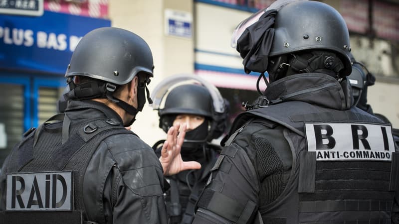 Personnels de la BRI de Paris et du Raid. (Illustration)