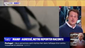 Manifestation à Paris: un reporter de BFMTV agressé témoigne